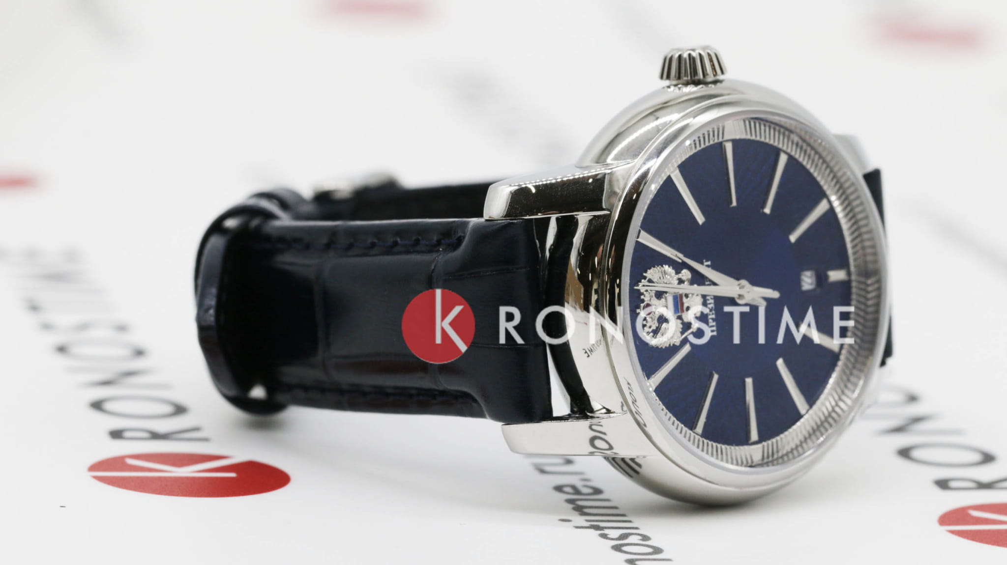 Президент Президент 4950001 ,  россия мужские часы на браслете кожаный боковой вид